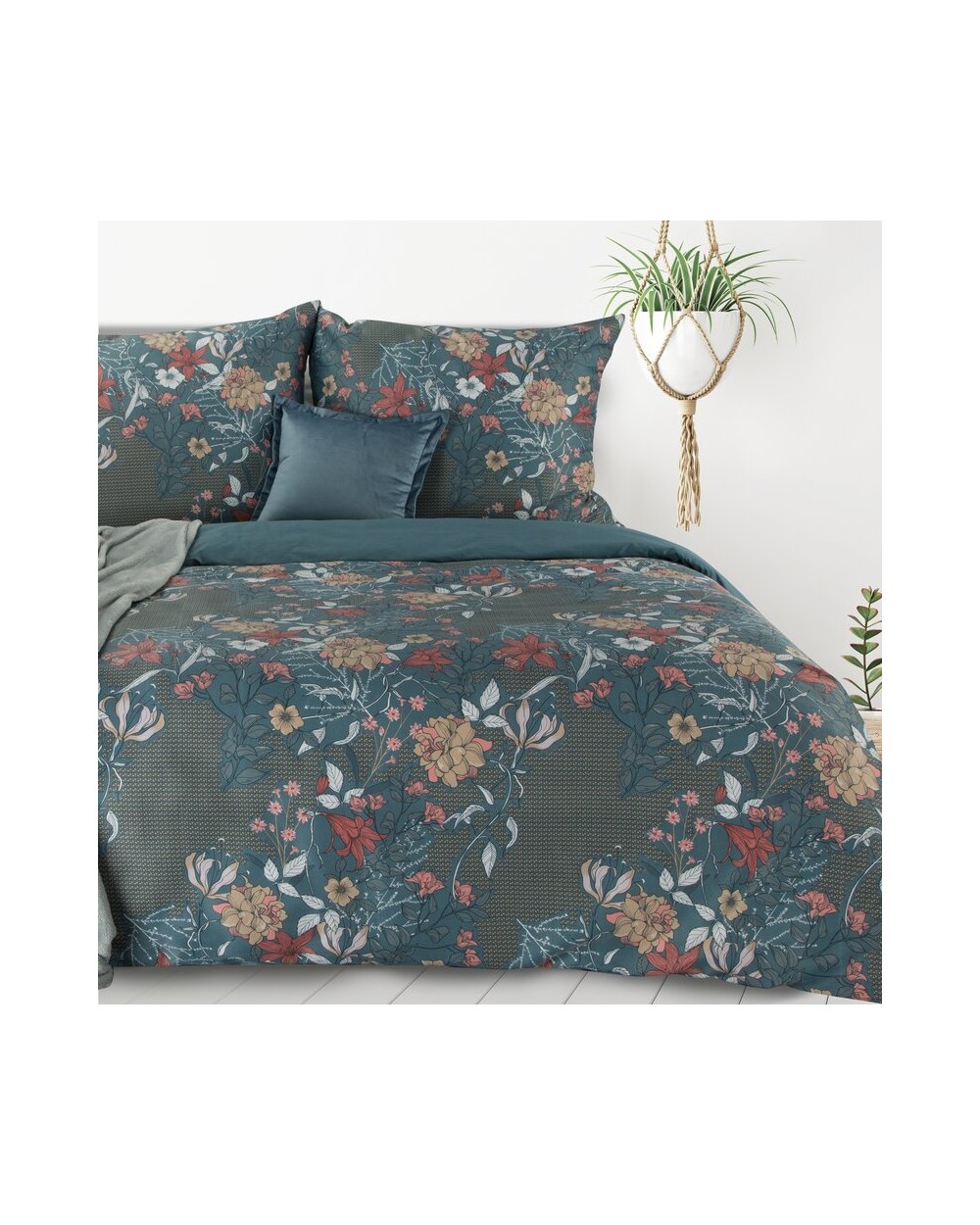 Pościel polycotton 200x220 + 2x70x80 Lea 02 Eurofirany