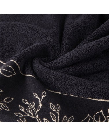 Ręcznik bawełna 70x140 Victoria 7 czarny Eurofirany