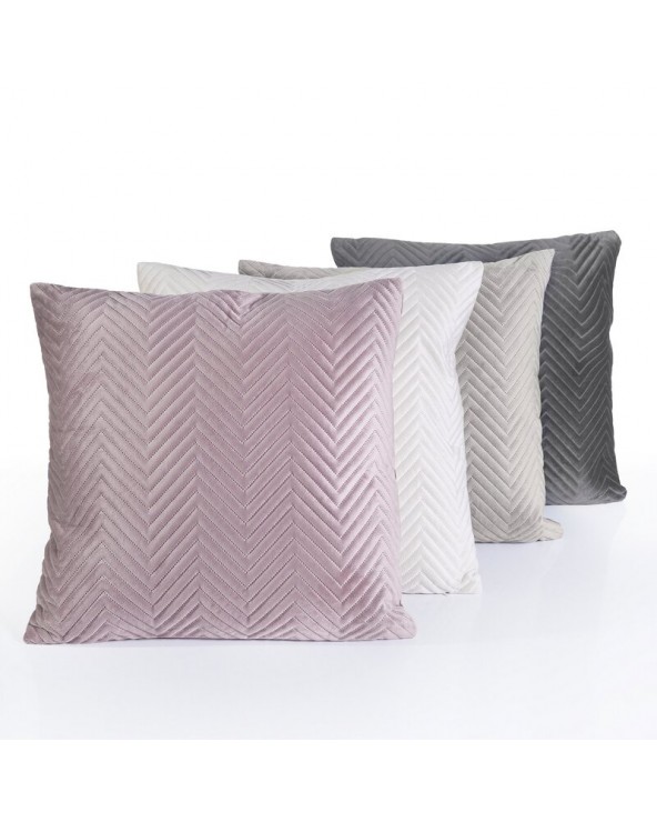 Poszewka velvet 45x45 Sofia srebrna Eurofirany 