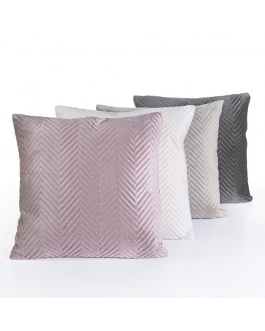 Poszewka velvet 45x45 Sofia srebrna Eurofirany 
