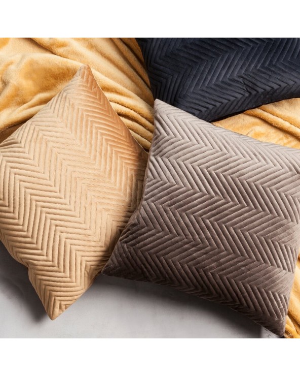 Poszewka velvet 45x45 Sofia srebrna Eurofirany 