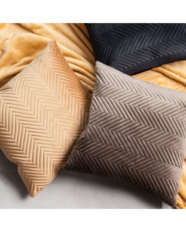 Poszewka velvet 45x45 Sofia srebrna Eurofirany 