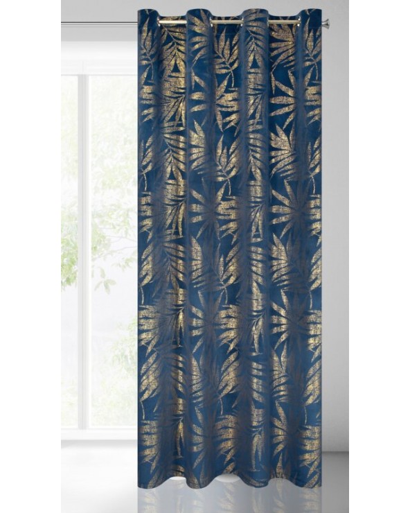Zasłona velvet 140x250 Elena granatowa Eurofirany 