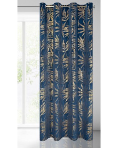 Zasłona velvet 140x250 Elena granatowa Eurofirany 