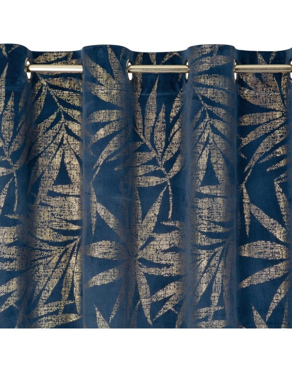 Zasłona velvet 140x250 Elena granatowa Eurofirany 
