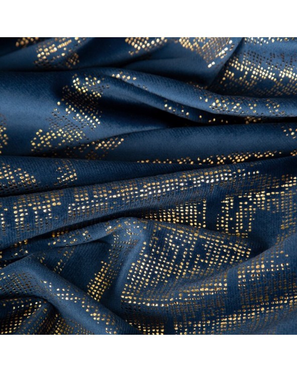 Zasłona velvet 140x250 Elena granatowa Eurofirany 