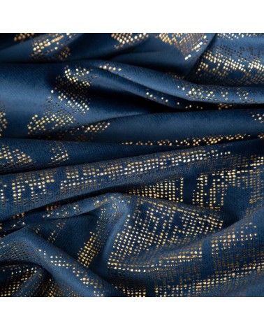 Zasłona velvet 140x250 Elena granatowa Eurofirany 