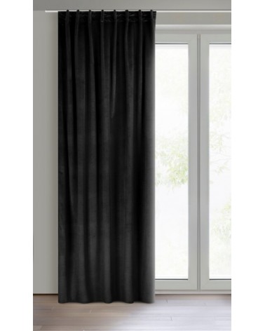 Zasłona 140x300 Madlen czarna Eurofirany 