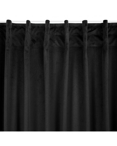 Zasłona 140x300 Madlen czarna Eurofirany 