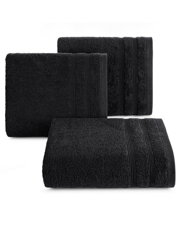 Ręcznik bawełna 70x140 Aline czarny Eurofirany 