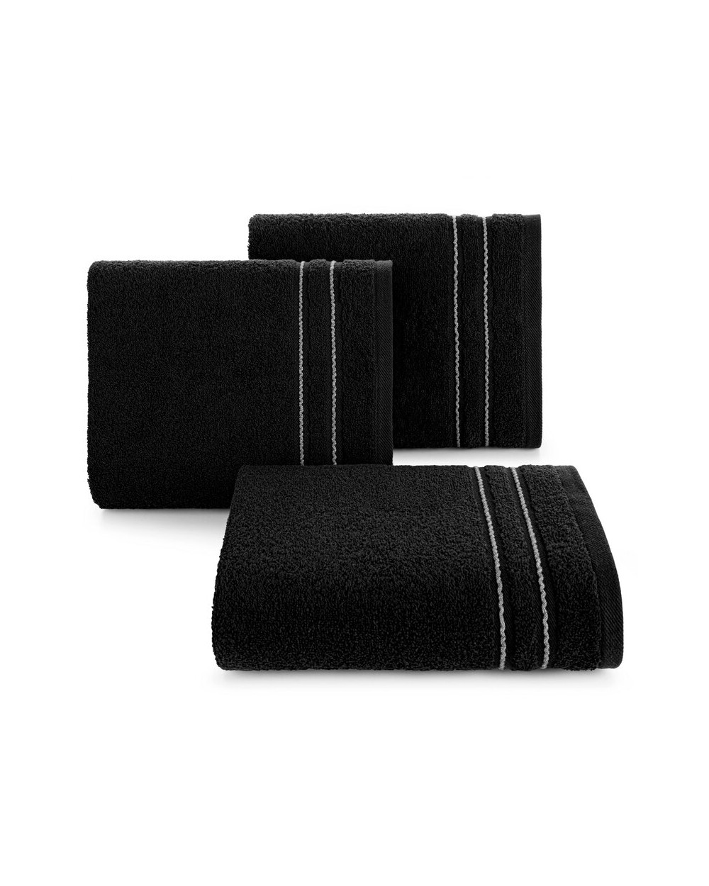 Ręcznik bawełna 30x50 Emina czarny Eurofirany 