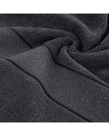 Ręcznik bawełna 30x50 Liana grafitowy Eurofirany 