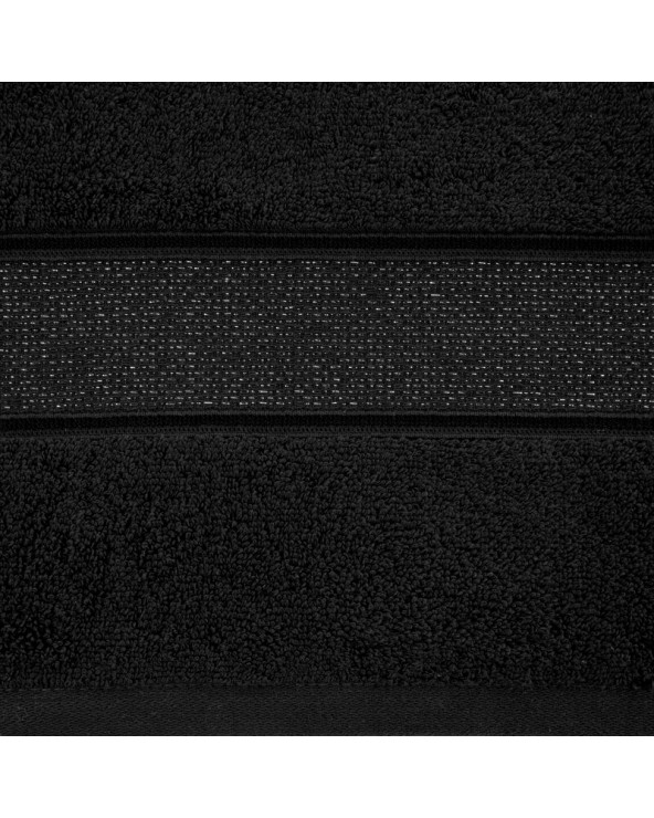 Ręcznik bawełna 70x140 Liana czarny Eurofirany 