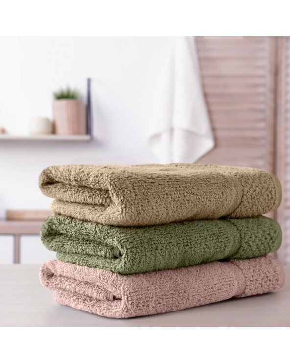 Ręcznik bawełna 70x140 Vilia pudrowy Eurofirany 