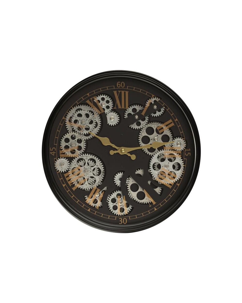 Zegar ścienny 35x7x35 54 czarny/złoty Eurofirany