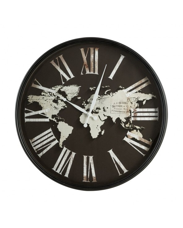 Zegar ścienny 60x6x60 62 czarny/kremowy Eurofirany