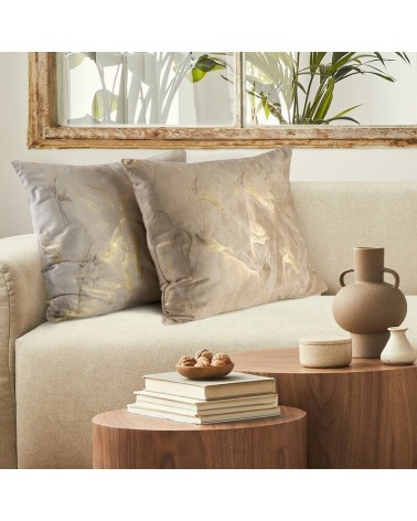 Poszewka velvet 45x45 Melody kremowa Eurofirany 