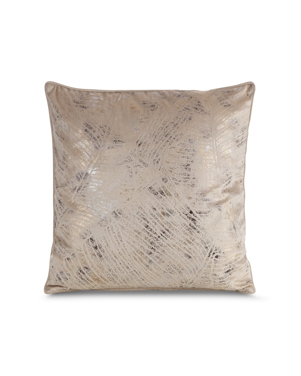 Poszewka velvet 45x45 Tulia beżowa/szara Eurofirany 