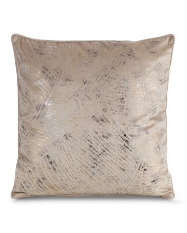 Poszewka velvet 45x45 Tulia beżowa/szara Eurofirany 