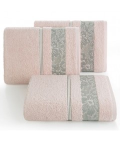 Ręcznik bawełna Sylwia 70x140 jasnoróżowy