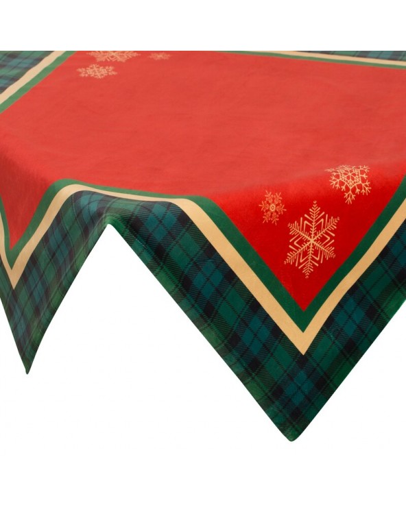 Obrus 85x85 Cherry czerwony/zielony Eurofirany 