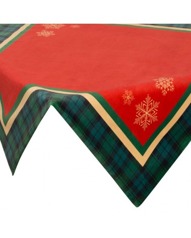 Obrus 85x85 Cherry czerwony/zielony Eurofirany 