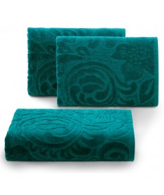 Ręcznik bawełna Kalina 70x140 ciemnoturkusowy