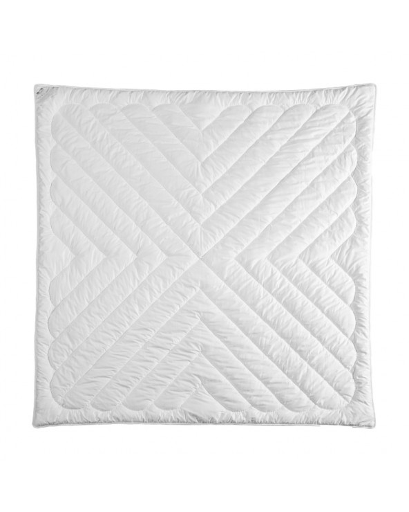 Kołdra MyAlpaca 180x200 z alpaki letnia z białą lamówką