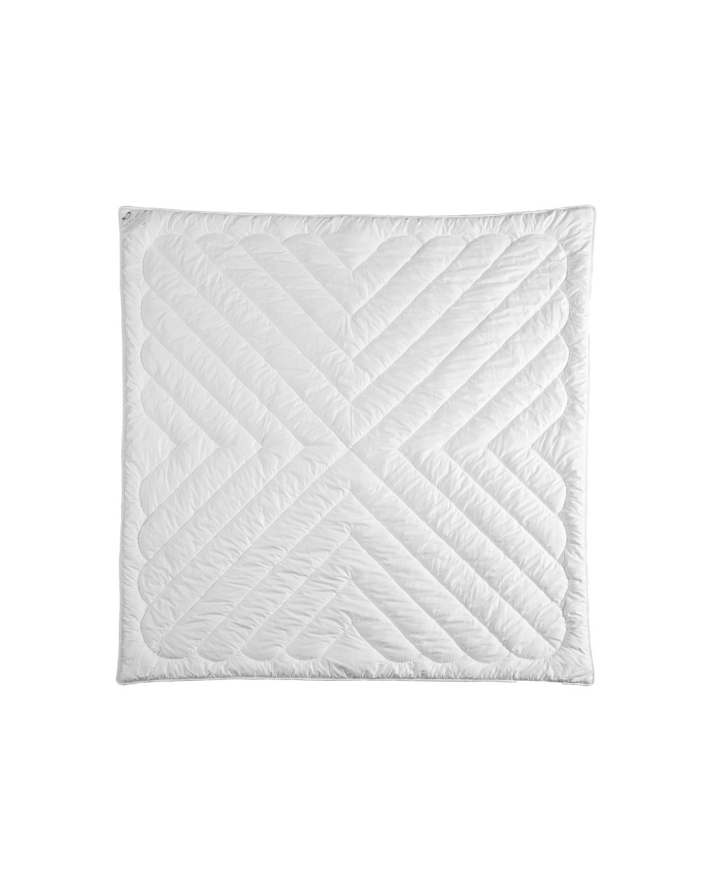 Kołdra MyAlpaca 180x200 z alpaki letnia z białą lamówką