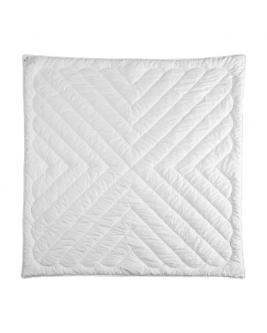 Kołdra MyAlpaca 180x200 z alpaki letnia z białą lamówką