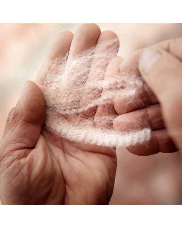 Kołdra MyAlpaca 180x200 z alpaki letnia z białą lamówką