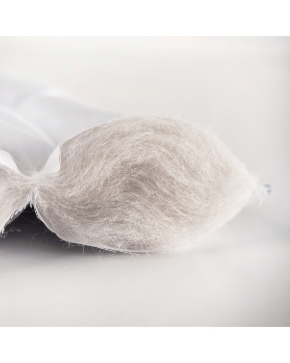 Kołdra MyAlpaca 180x200 z alpaki letnia z białą lamówką