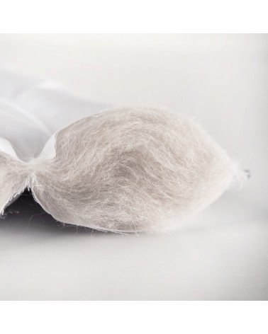 Kołdra MyAlpaca 180x200 z alpaki letnia z białą lamówką