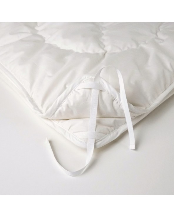 Kołdra MyAlpaca 180x200 z alpaki letnia z białą lamówką