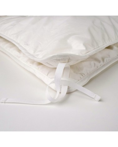 Kołdra MyAlpaca 180x200 z alpaki letnia z białą lamówką