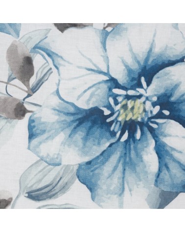 Pościel satyna bawełniana 160x200 + 2x70x80 Spring 18 biała/niebieska Eurofirany 