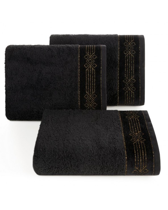 Ręcznik bawełna 50x90 Kamela czarny Eurofirany 