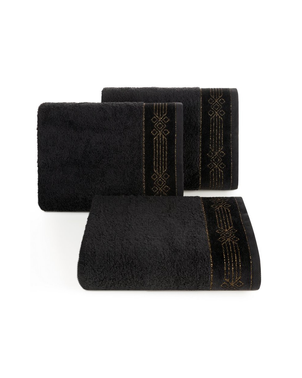Ręcznik bawełna 50x90 Kamela czarny Eurofirany 