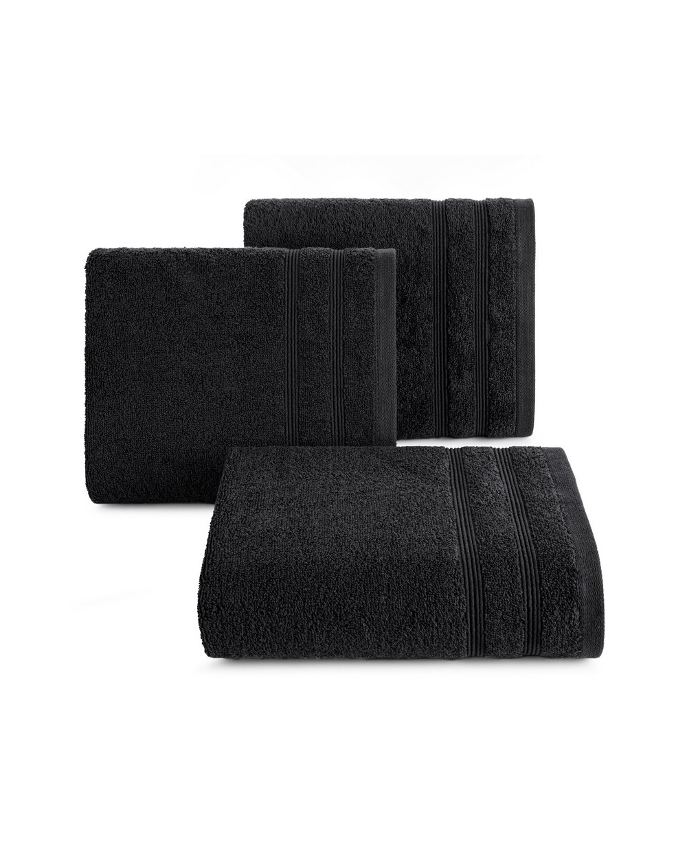 Ręcznik bawełna 50x90 Aline czarny Eurofirany 