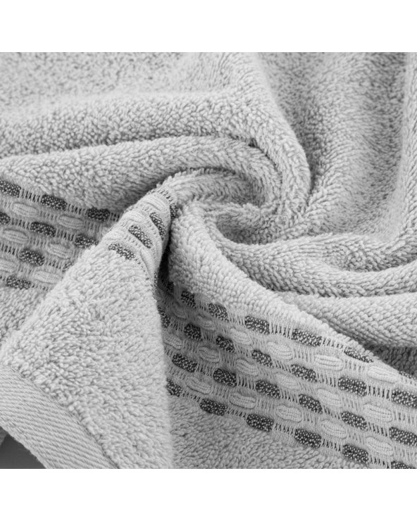 Ręcznik bawełna 30x50 Riva srebrny Eurofirany 
