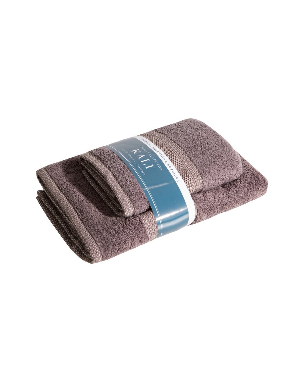 Ręcznik bawełana 50x90 + 70x140 kpl 2 szt Kali brązowy Eurofirany 