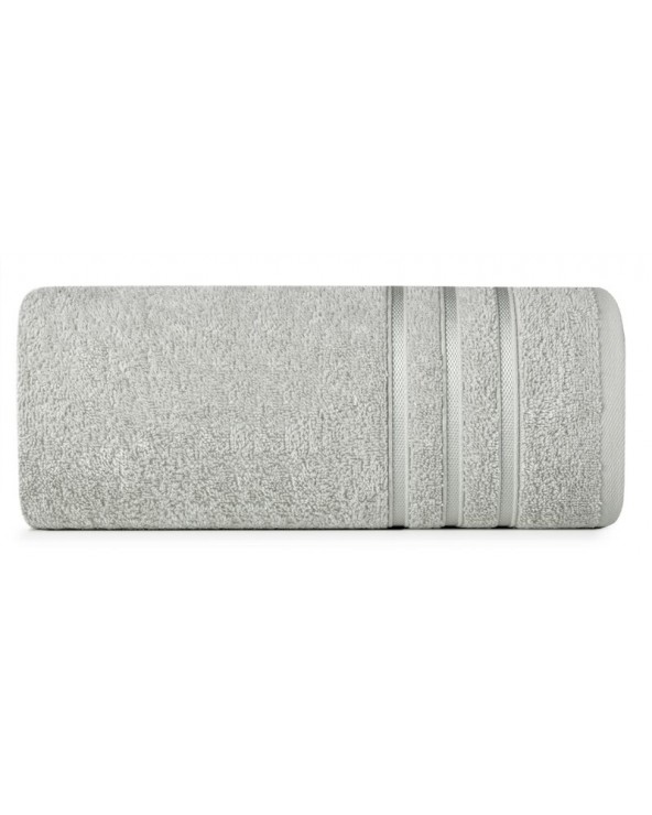 Ręcznik bawełna 50x90 + 70x140 kpl 2 szt Loca srebrny Eurofirany