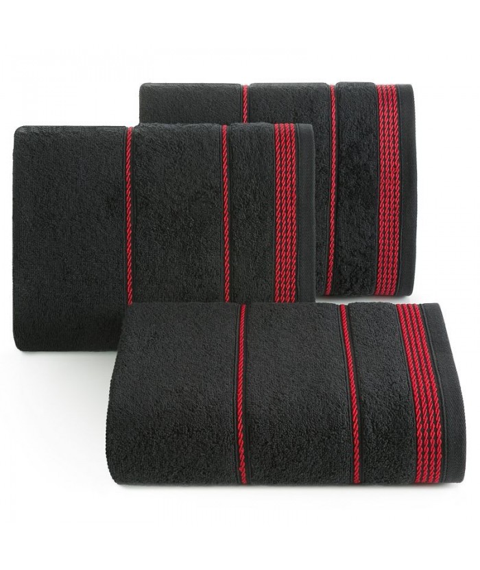 Ręcznik bawełna Mira 30x50 czarny