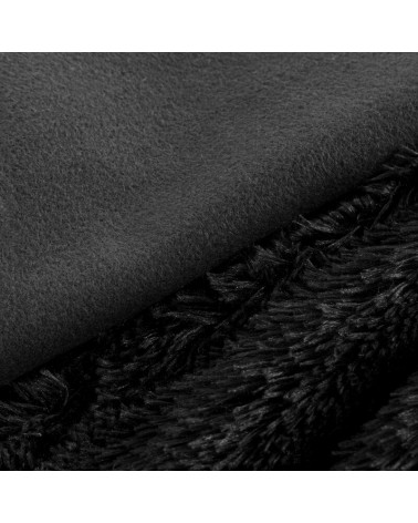 Koc futrzany narzuta Tiffany 200x220 czarny Eurofirany
