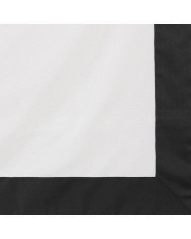 Pościel polycotton 160x200 + 2x70x80 Laura biała/czarna Eurofirany
