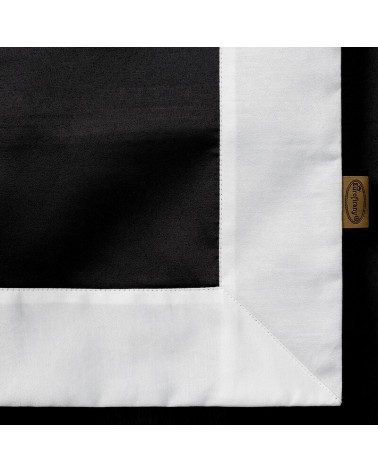 Pościel polycotton 160x200 + 2x70x80 Laura czarna/biała Eurofirany