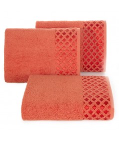 Ręcznik bawełna Nela 70x140 ceglany