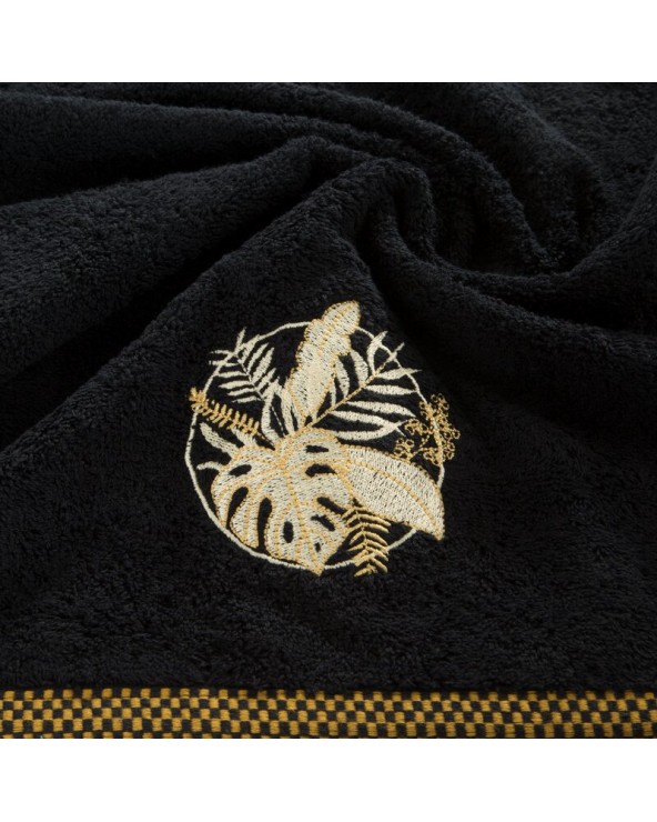 Ręcznik bawełna 50x90 Palms czarny Eurofirany 