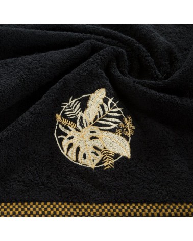 Ręcznik bawełna 70x140 Palms czarny Eurofirany 