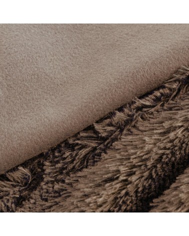 Koc futrzany narzuta Tiffany 200x220 ciemnobeżowy Eurofirany